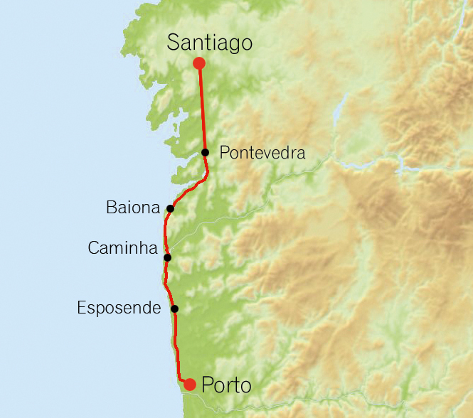 Camino Portugués – Küstenvariante Radreise: Wandern & Radreisen